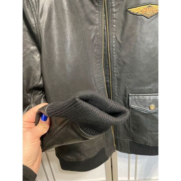 Harley-Davidson Women's 120th Anniversary Bomber Leather Jacket NWT size 2XL - Picture 4 of 10